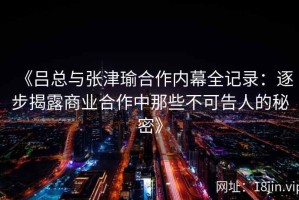 《吕总与张津瑜合作内幕全记录：逐步揭露商业合作中那些不可告人的秘密》