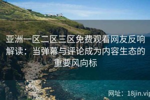 亚洲一区二区三区免费观看网友反响解读：当弹幕与评论成为内容生态的重要风向标