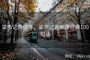 梁书记弄依萍，梁书记弄依萍经典100句话