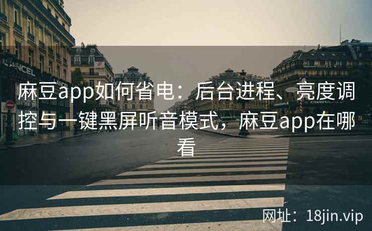 麻豆app如何省电：后台进程、亮度调控与一键黑屏听音模式，麻豆app在哪看