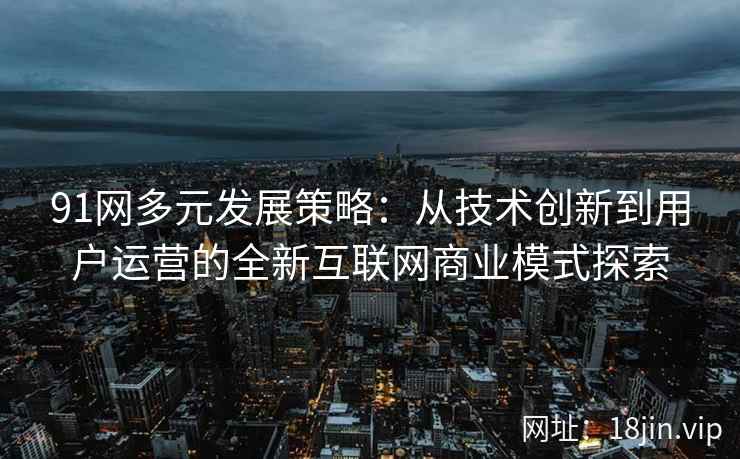 91网多元发展策略：从技术创新到用户运营的全新互联网商业模式探索